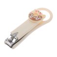 thumbnail image 1 of Unique Bargains 1 Pc Donut Pattern Nail Clippers Toenail Clippers 3.15"x0.98" Beige, 1 of 7