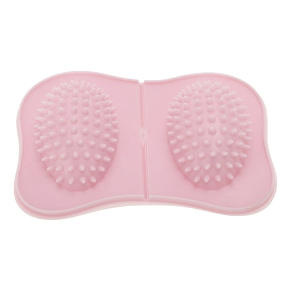 Unique Bargains 1 Pc Double Ellipse Foot Massager for Home Pink