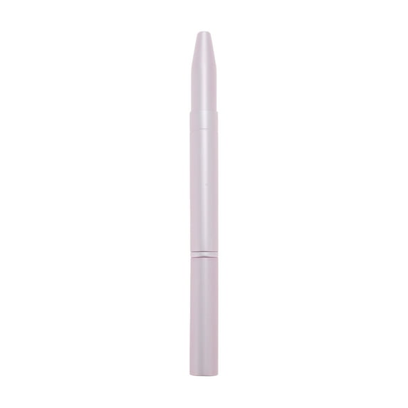 Unique Bargains 1 Pc Double Head Lip Brush for Business Travel Matte Pink Synthetic Fiber Hair Metal