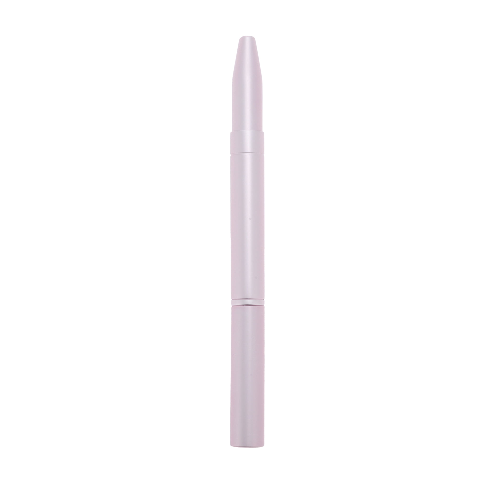 Unique Bargains 1 Pc Double Head Lip Brush for Travel Matte Pink