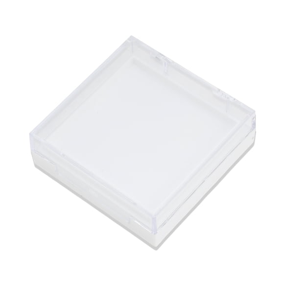 Unique Bargains 1 Pc Double Layer Right Angle Nail Storage Box White Plastic