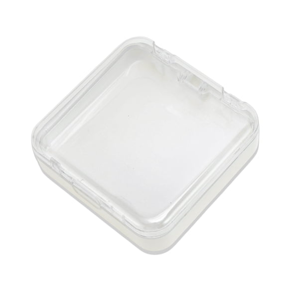 Unique Bargains 1 Pc Double Layer Rounded Corner Nail Storage Box White Plastic