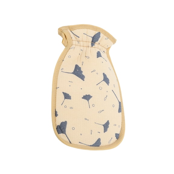 Unique Bargains 1 Pc Double Side Drawstring Shower Gloves for Bathroom for Shower  9.29"×5.91" Blue