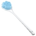 thumbnail image 1 of Unique Bargains 1 Pc Double Side Long Handle Bath Brush Back Scrubber for Shower 15.75" Length Blue, 1 of 6
