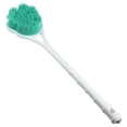 thumbnail image 1 of Unique Bargains 1 Pc Double Side Long Handle Bath Brush Back Scrubber for Shower 15.75" Length Green, 1 of 6