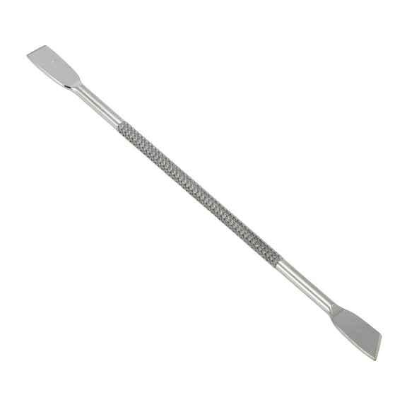Unique Bargains 1 Pc Double-side Cuticle Pusher Multi-function Manicure Pedicure Nail Tools 4.49" Length Silver Tone