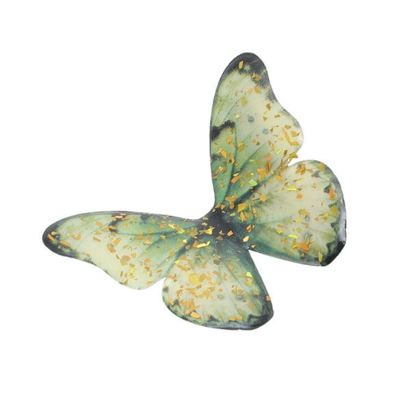 Unique Bargains 1 Pc Duckbill Butterfly Hair Clips Hairdo Clip for Home Green