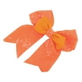 thumbnail image 1 of Unique Bargains 1 Pc Duckbill Clip Halloween Bow Double-layer Hair Clip for Women Orange, 1 of 5