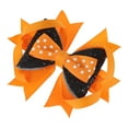 thumbnail image 1 of Unique Bargains 1 Pc Duckbill Clip Halloween Multi-layered Hair Clip for Women Orange Black, 1 of 5