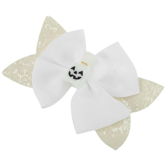 Unique Bargains 1 Pc Duckbill Clip Halloween Sequin Ghost Hair Clip for Women White