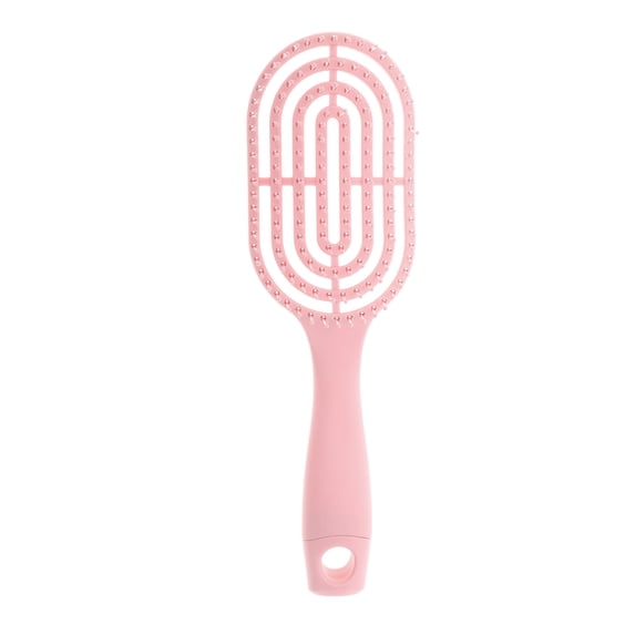 Unique Bargains 1 Pc Durable Anti-static Ribs Comb Pink