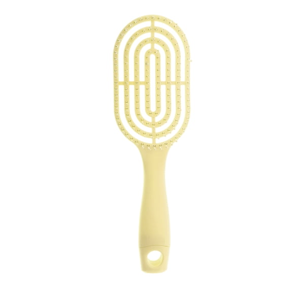 Unique Bargains 1 Pc Durable Anti-static Ribs Comb Yellow