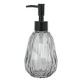 thumbnail image 1 of Unique Bargains 1 Pc Durable Argyle Pattern Soap Dispenser 11.84oz Gray Black, 1 of 6