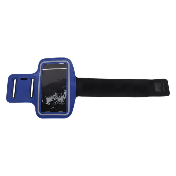 Unique Bargains 1 Pc Durable Arm Bag Magic Tapes Sports Wrist Bag for 5 Inches or Less Blue