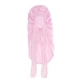 thumbnail image 1 of Unique Bargains 1 Pc Durable Bow Shower Cap for Bathroom Pink Satin Fabric Stretch Fabric, 1 of 6