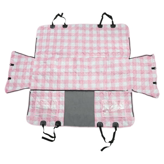 Unique Bargains 1 Pc Durable Car Seat Cover for Pet Bright Color Detachable Pink