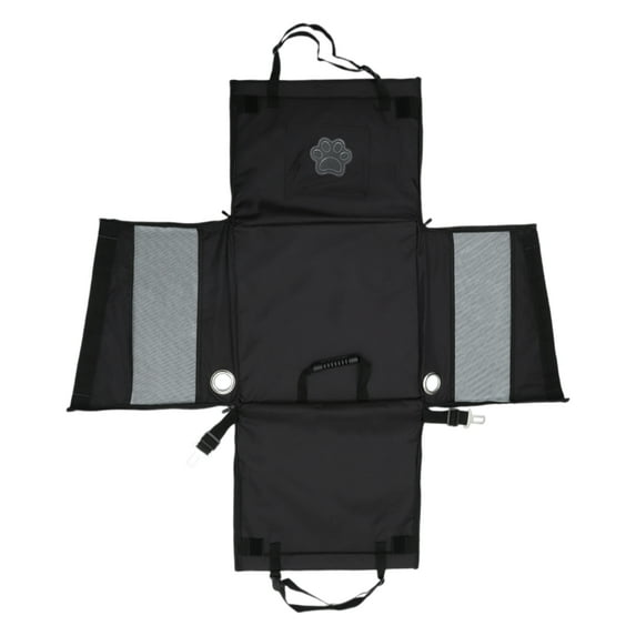 Unique Bargains 1 Pc Durable Car Seat Cover for Pet Fold Breathable Mesh Black