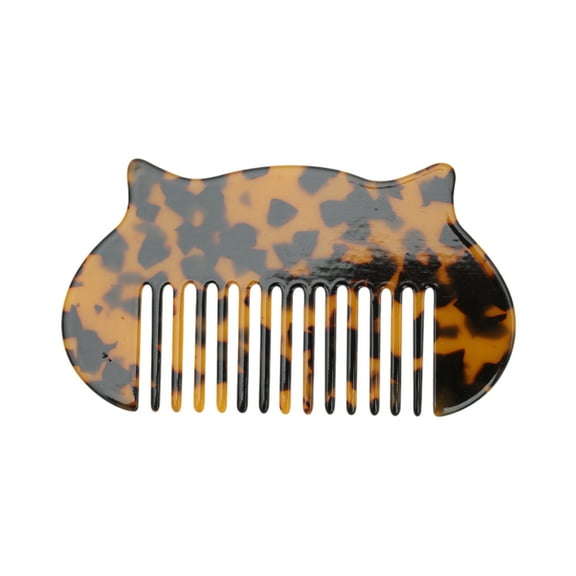 Unique Bargains 1 Pc Durable Cat Hair Comb Brown Acetate Sheet