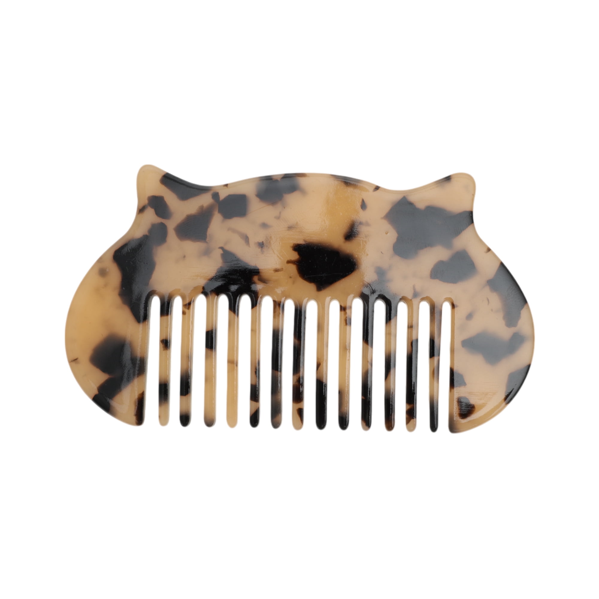 Unique Bargains 1 Pc Durable Cat Hair Comb Designed for All Hair Types Light Brown