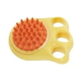 thumbnail image 1 of Unique Bargains 1 Pc Durable Claw Shape Pet Grooming Bath for Dog for Cat 4.25"x3.35"x1.78" Yellow, 1 of 6