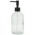 thumbnail image 1 of Unique Bargains 1 Pc Durable Cylinder Glossy Soap Dispenser 13.53oz Clear Black, 1 of 6