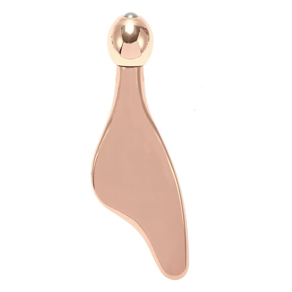 Unique Bargains 1 Pc Durable Dolphin Type Facial Roller for Vacation Travel Bathing Rose Gold Tone Zinc Alloy