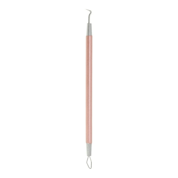 Unique Bargains 1 Pc Durable Double Headed Pimple Extractor Rose Gold Tone