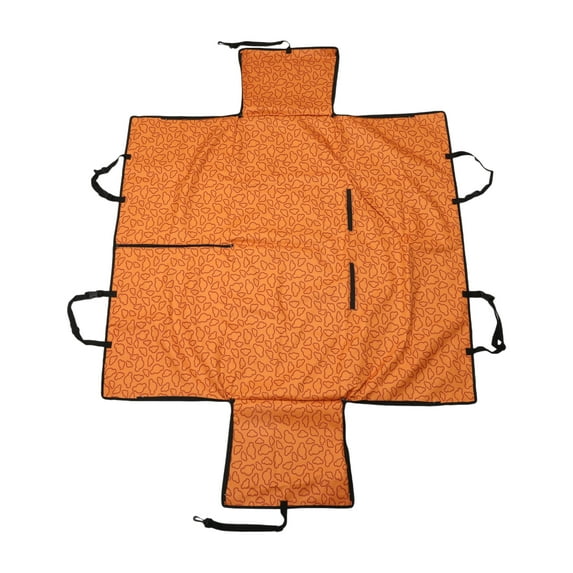 Unique Bargains 1 Pc Durable Double Layer Pet Car Seat Cover for Dog Cat Orange