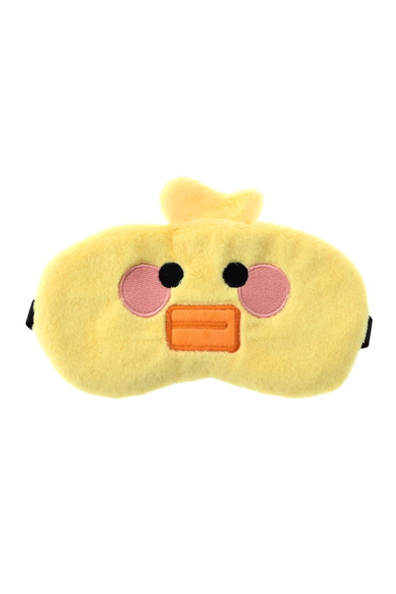 1 Pc Durable Duck Eye Mask for Home Yellow Fleece