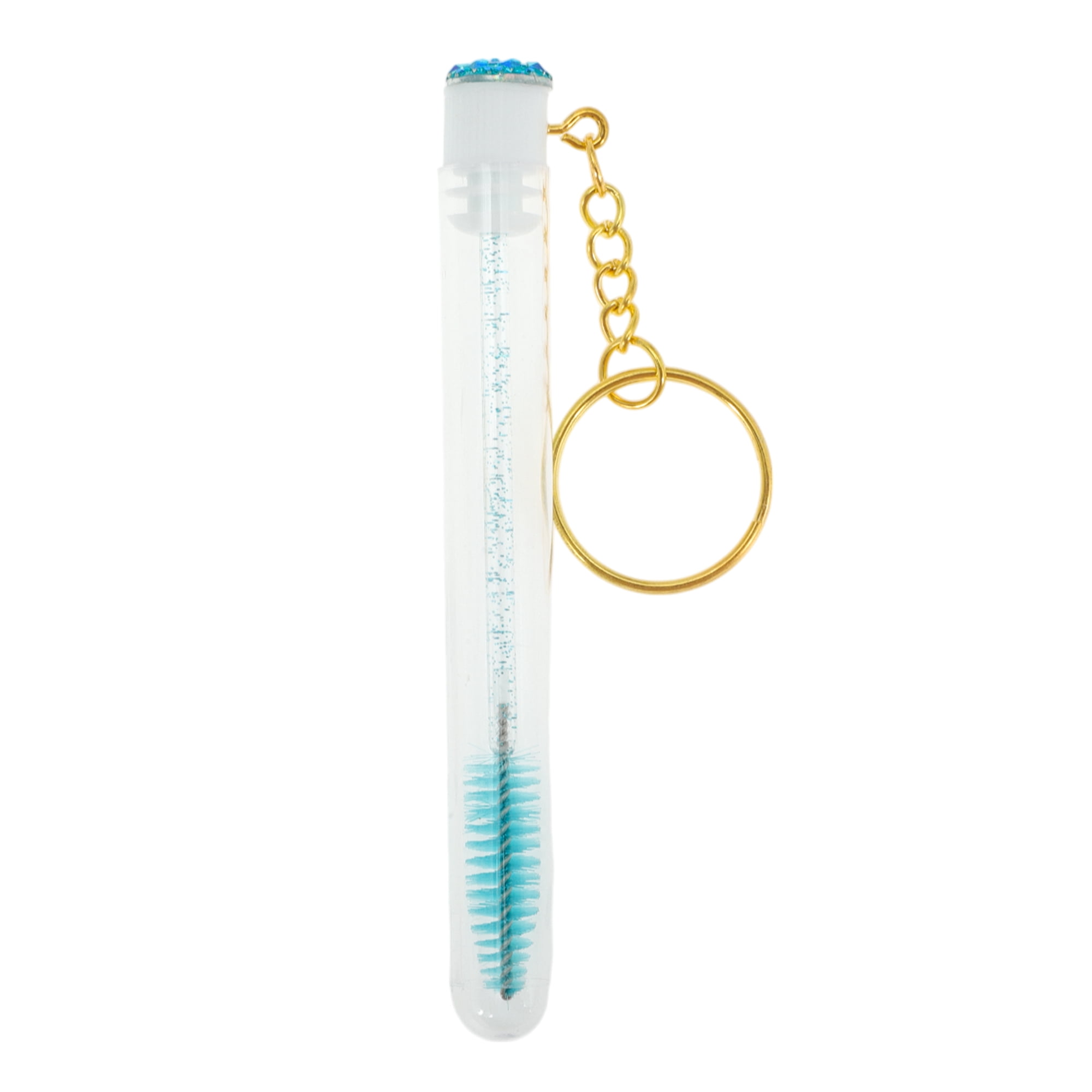 Unique Bargains 1 Pc Durable Eyelash Brush in Tube Design with Gold-Tone Buckle Green
