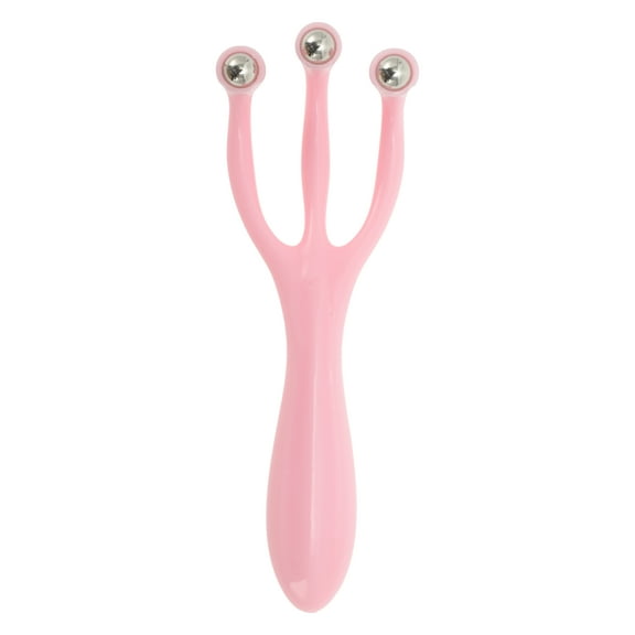 Unique Bargains 1 Pc Durable Facial Roller for Beauty Parlor Pink PP Carbon Beads