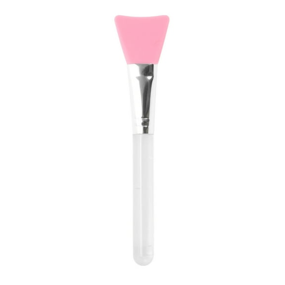 Unique Bargains 1 Pc Durable Flat Head Facial Mask Brush Pink