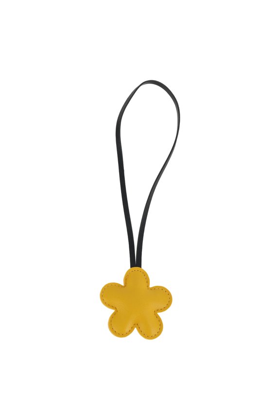 1 Pc Durable Flower Handbag Charm Decorative Keychain Ginger Yellow