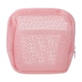 thumbnail image 1 of Unique Bargains 1 Pc Durable Grid Makeup Bag Pink Polyester, 1 of 6