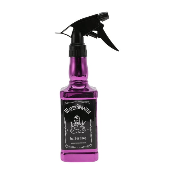 Unique Bargains 1 Pc Durable Hair Spray Bottles Buckle Wine Bottle Type Spray Bottles for Hair 500ml Purple