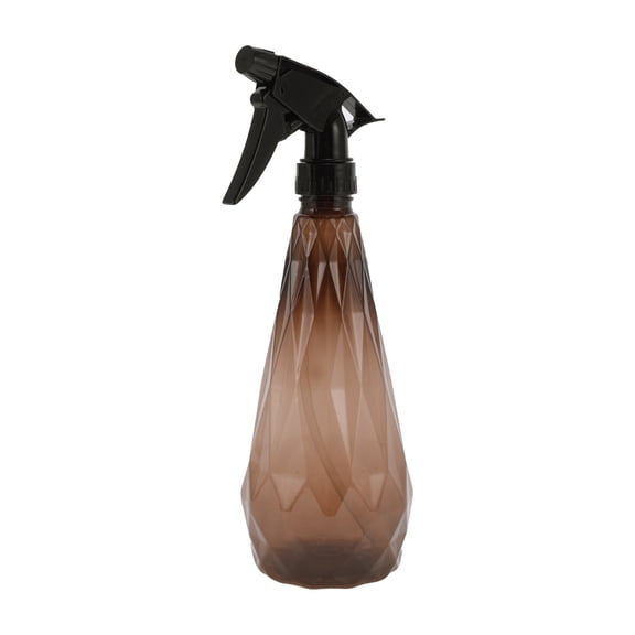 Unique Bargains 1 Pc Durable Hair Spray Bottles Diamond Pattern for Hair 600ml Brown