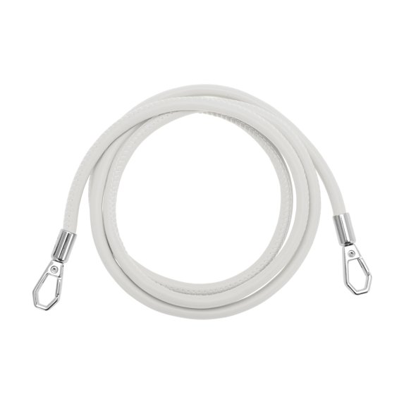 Unique Bargains 1 Pc Durable Handbag Strap for Office White PU Metal