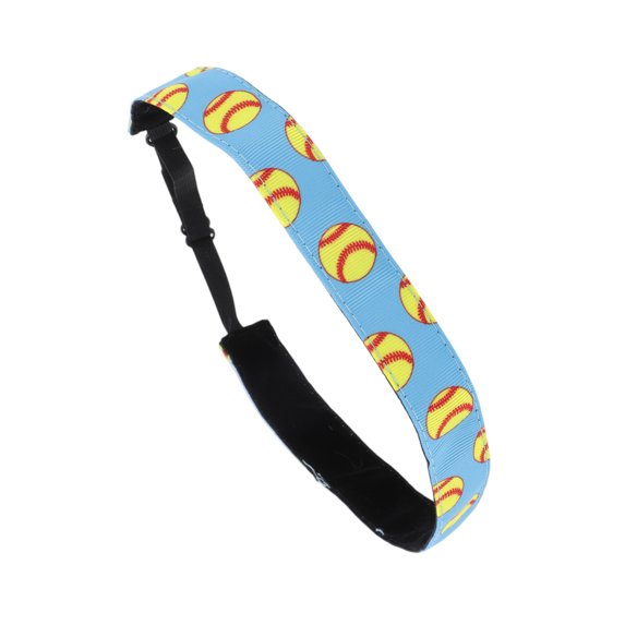 Unique Bargains 1 Pc Durable Headband Baseball Headband for Sport Light Blue