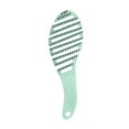 thumbnail image 1 of Unique Bargains 1 Pc Durable Hollow Hair Brush for Curly Straight Wavy Hair ABS Light Green, 1 of 3
