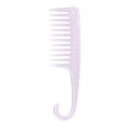 thumbnail image 1 of Unique Bargains 1 Pc Durable Large Curved Comb Transparent Purple Plastic, 1 of 6