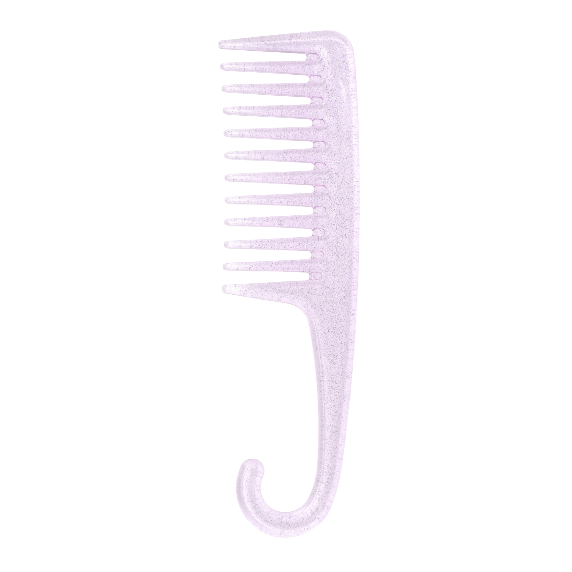Unique Bargains 1 Pc Durable Large Curved Comb for Curly Hair All Hair Types Purple
