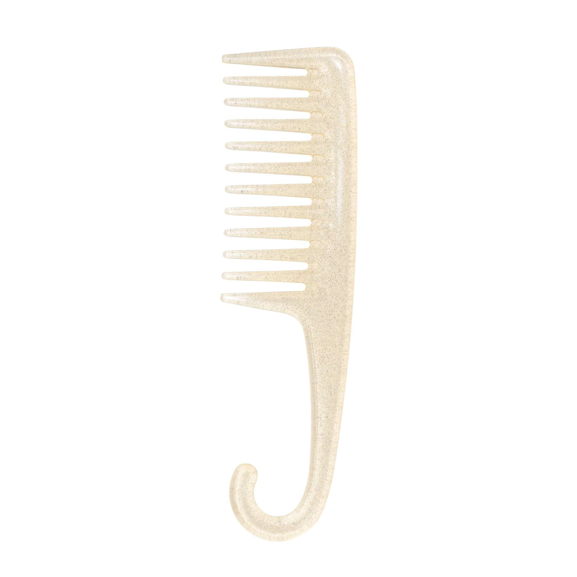 Unique Bargains 1 Pc Durable Large Curved Comb for Curly Hair All Hair Types Yellow