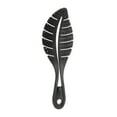 thumbnail image 1 of Unique Bargains 1 Pc Durable Leaf Shape Hair Brush for Curly Straight Wavy Hair Plastic Black, 1 of 3
