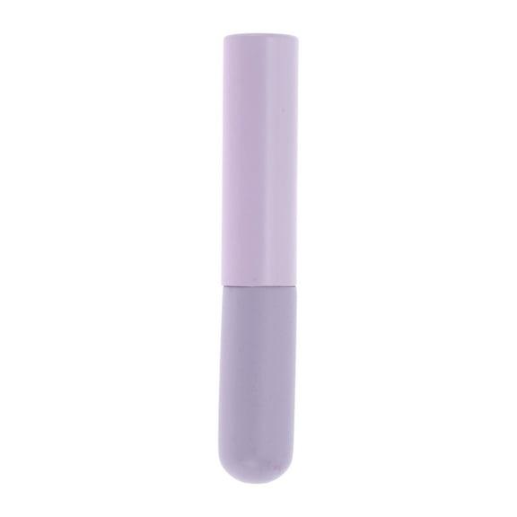 Unique Bargains 1 Pc Durable Lip Brush with Lid for Business Travel Purple Silicone Aluminum Tube ABS