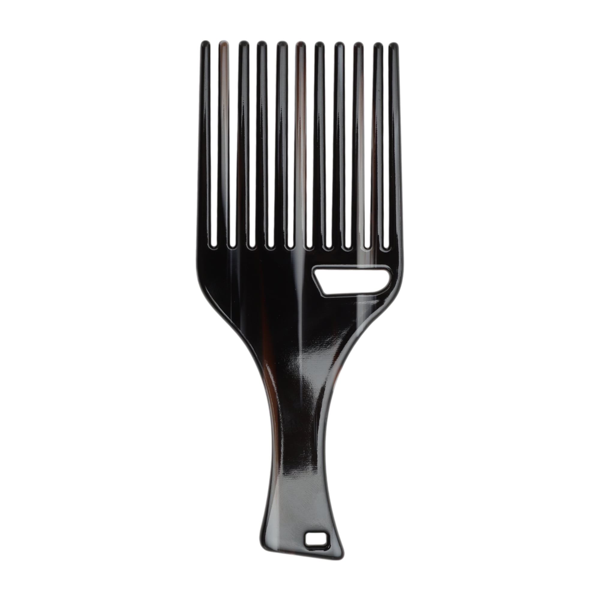 Unique Bargains 1 Pc Durable Long Handle Hair Insert Comb for Making Hair Smooth Coffee