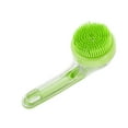 thumbnail image 1 of Unique Bargains 1 Pc Durable Long Handle Pet Grooming Bath for Dog for Cat 7.48"x3.03"x3.35" Green, 1 of 6