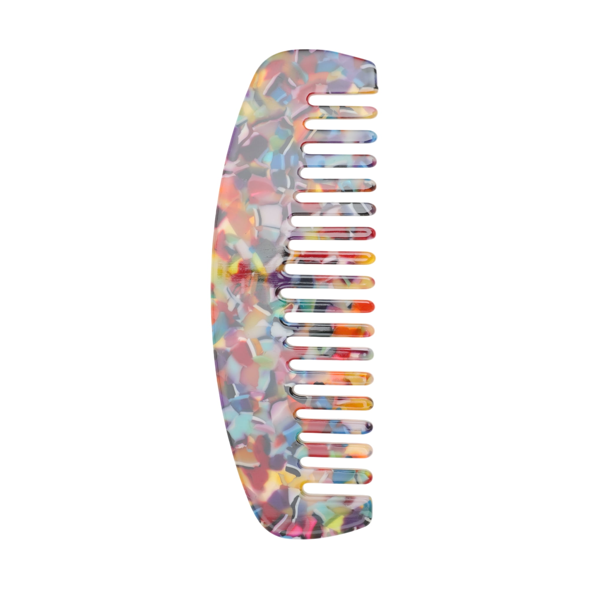 Unique Bargains 1 Pc Durable Marble Hair Comb Designed for All Hair Types Styles Colorful