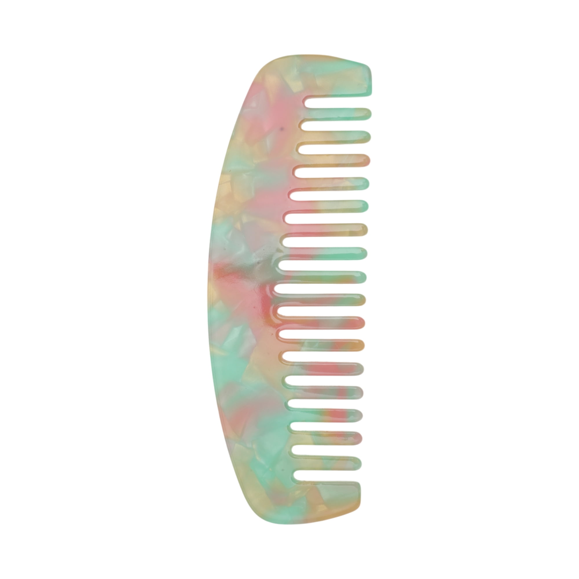 Unique Bargains 1 Pc Durable Marble Hair Comb Designed for All Hair Types Styles Green