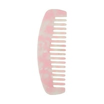 Unique Bargains 1 Pc Durable Marble Hair Comb Pink White Acetate Sheet