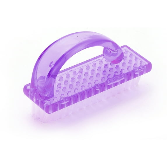 Unique Bargains 1 Pc Durable Nail Cleaning Brush for Cleaning Fingernails 2.95"x1.85" Purple